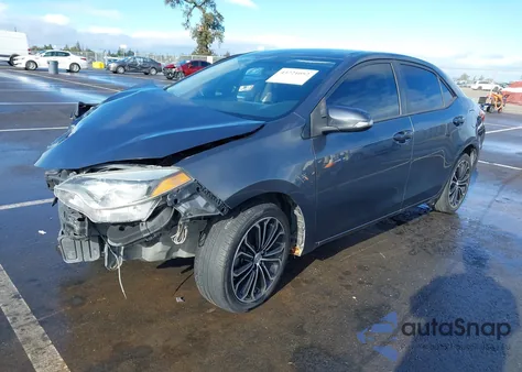 2014 Toyota Corolla S Plus z USA, uszkodzony, nr VIN 2T1BURHE6EC026777